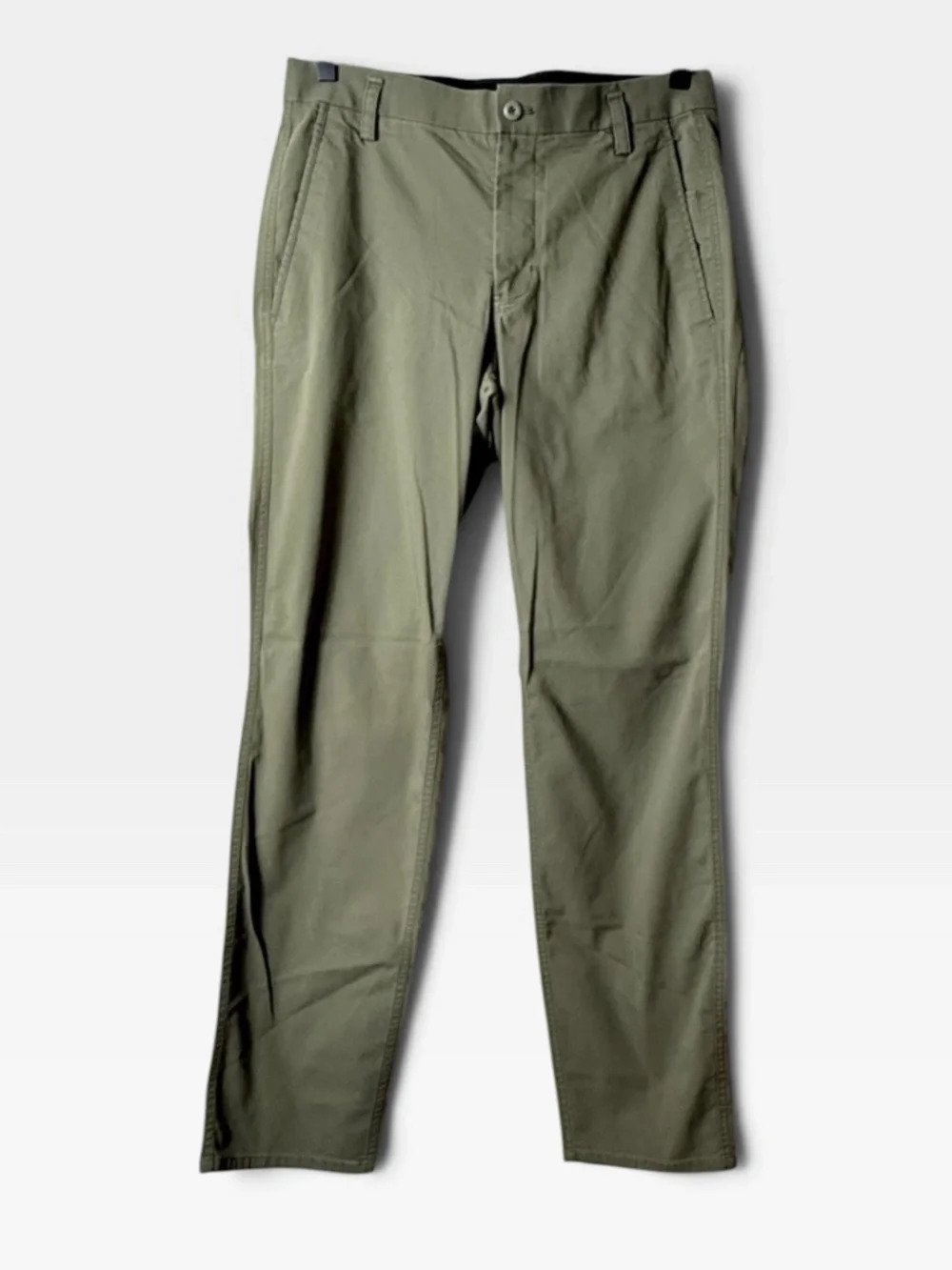 Kit and Ace Men's Straight Leg Pant Size 32/30 Olive Green Slim (L)